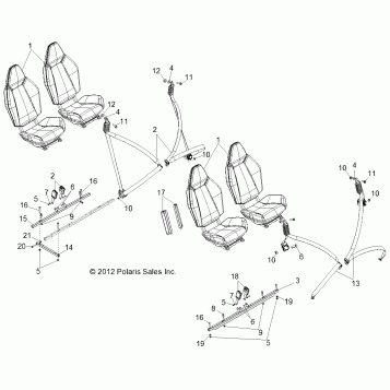 BODY, SEAT MOUNTING and BELTS - R13XT87AA/9EAK (49RGRSEATMTG13RZRXP4)