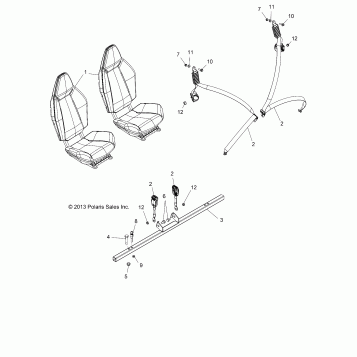 BODY, SEAT MOUNTING and BELTS - Z14JT87AD/9EAO/9EAL (49RGRSEATMTG14RZR900)
