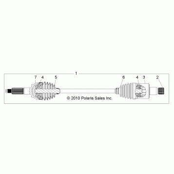 DRIVE TRAIN, REAR HALF SHAFT - R12JT87AB/AD/AS/AW/9EAW (49RGRSHAFTDRIVERR11RZRS)