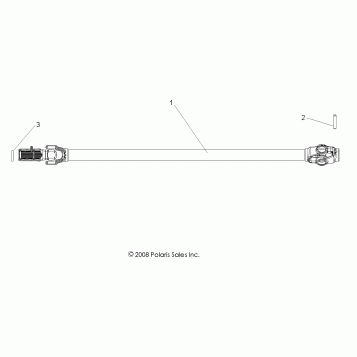DRIVE TRAIN, FRONT PROP SHAFT - R09VH76 ALL OPTIONS (49RGRSHAFTPROP09RZR)