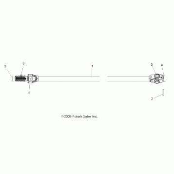 DRIVE TRAIN, FRONT PROP SHAFT - R10VH76 ALL OPTIONS/VY76AZ (49RGRSHAFTPROP09RZRS)