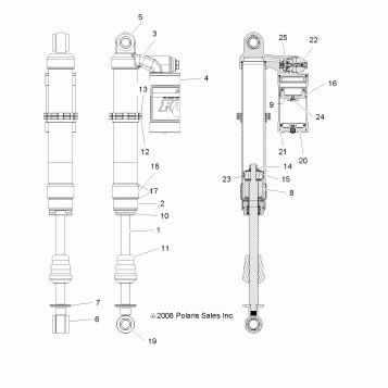 SUSPENSION, FRONT SHOCK - R12VE76AB/AE/AJ/AO (49RGRSHOCKFRT7043422)