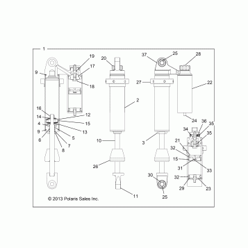 SUSPENSION, FRONT SHOCK - Z14VH7EAJ/EAL (49RGRSHOCKFRT7044050)