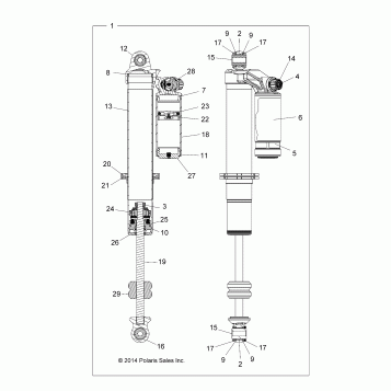 SUSPENSION, FRONT SHOCK - Z15VBA87AJ/LJ/E87AK/AM/AT/LT/AL/AV (49RGRSHOCKFRT7044206)