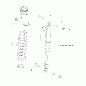 SUSPENSION, FRONT SHOCK MOUNTING - R12VE76AB/AE/AJ/AO (49RGRSHOCKMTG09RZRS)