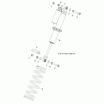 SUSPENSION, FRONT SHOCK MOUNTING - Z14VH7EAJ/EAL (49RGRSHOCKMTG14RZR800)