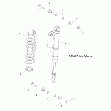 SUSPENSION, REAR SHOCK MOUNTING - R12VE76AB/AE/AJ/AO (49RGRSHOCKMTGRR09RZRSI)