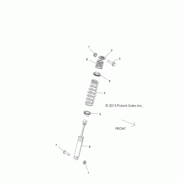 SUSPENSION, REAR SHOCK MOUNTING - Z17VHA57A2/E57AU (49RGRSHOCKMTGRR14RZR570)