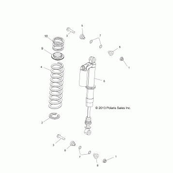 SUSPENSION, REAR SHOCK MOUNTING - Z14VH7EAJ/EAL (49RGRSHOCKMTGRR14800RZR)