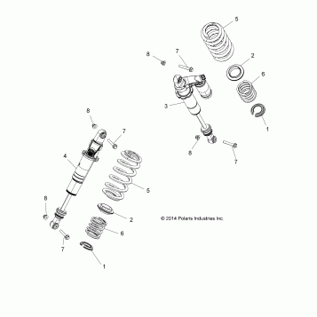 SUSPENSION, REAR SHOCK MOUNTING - Z16VCE87AB/AR/AE/AS (49RGRSHOCKMTGRR15RZR900)
