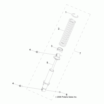 SUSPENSION, SHOCK, REAR - Z19YAV17B2/B4 (49RGRSHOCKRR09RZR170)