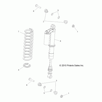 SUSPENSION, REAR SHOCK MOUNTING - R10VH76AI (49RGRSHOCKRR7043645)