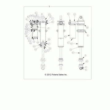 SUSPENSION, REAR SHOCK (7043916) - R13JT9EAK (49RGRSHOCKRR7043916)