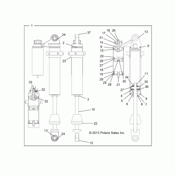 SUSPENSION, REAR SHOCK - Z14VH7EAJ/EAL (49RGRSHOCKRR7044051)