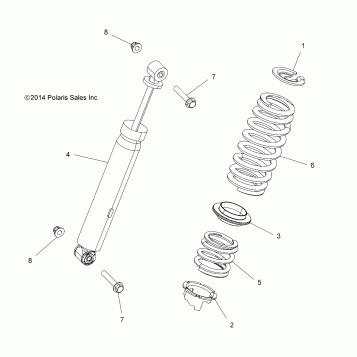 SUSPENSION, REAR SHOCK - Z16VA87 ALL OPTIONS (49RGRSHOCKRR7044132)
