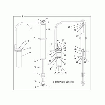 SUSPENSION, REAR SHOCK - Z14ST1EAM/EAW/EAK/EAN/EFW (49RGRSHOCKRR7044244)