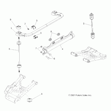 SUSPENSION, STABILIZER BAR, REAR - R10VH76 ALL OPTIONS/VY76AZ (49RGRSTABILIZERRR08VISTA)