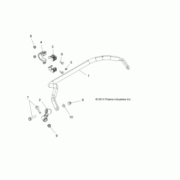 SUSPENSION, STABILIZER BAR, REAR - Z16VCE87AB/AR/AE/AS (49RGRSTABILIZERRR15RZR900)