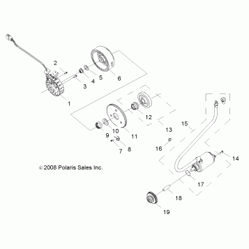 ENGINE, STARTING MOTOR - A09VA17AA/AD (49RGRSTARTINGMTR09RZR170)