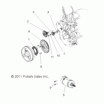 ENGINE, STARTER and DRIVE - R12JT87AB/AD/AS/AW/9EAW (49RGRSTARTINGMTR12RZRXP900)