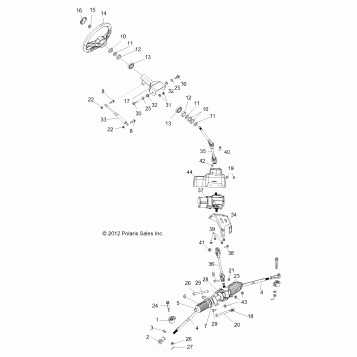 STEERING, STEERING ASM. - R13XT9EAL (49RGRSTEERING13JAGX)