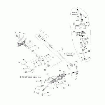 STEERING, STEERING ASM. - Z14VE76AD/7EAL/7EAW/EAJ/EAU (49RGRSTEERING13RZRS)
