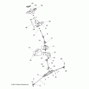 STEERING, STEERING ASM. - Z15VFE99AT/AV (49RGRSTEERING1510004)