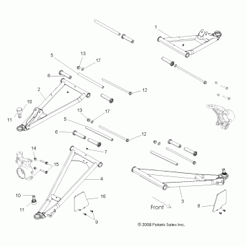 SUSPENSION, FRONT CONTROL ARMS - R11XH76AW/AZ/XY76AA (49RGRSUSPFRT09RZRS)