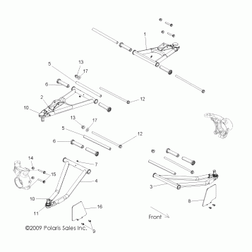 SUSPENSION, FRONT CONTROL ARMS - R10VH76 ALL OPTIONS/VY76AZ (49RGRSUSPFRT10RZR)
