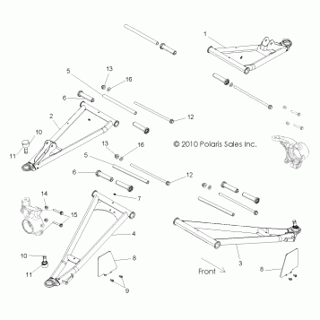 SUSPENSION, FRONT CONTROL ARMS - R12VE76AB/AD/AE/AJ/AO (49RGRSUSPFRT11RZRS)