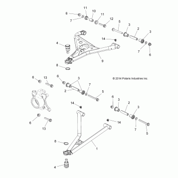 SUSPENSION, FRONT CONTROL ARMS - Z16VA87 ALL OPTIONS (49RGRSUSPFRT15Z90050)
