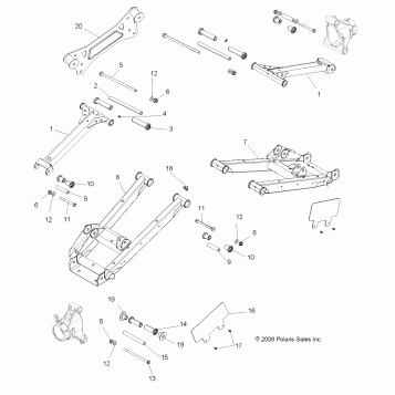SUSPENSION, REAR CONTROL ARMS - R12VE76AB/AD/AE/AJ/AO (49RGRSUSPRR09RZRS)