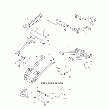 SUSPENSION, REAR CONTROL ARMS - Z14XE7EAL/X (49RGRSUSPRR14RZR4)