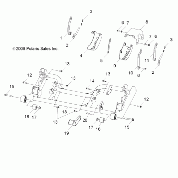CHASSIS, SWING ARM - A09VA17AA/AD (49RGRSWINGARM09RZR170)