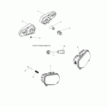 ELECTRICAL, HEADLIGHTS, TAILLIGHTS and BULBS - Z14VE7EAJ (49RGRTAILLAMPS11RZR875)