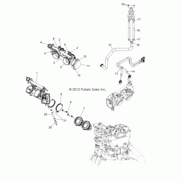 ENGINE, THROTTLE BODY and INJECTOR - Z14JT87AD/9EAO/9EAOL/9EAL (49RGRTHROTTLEBODY14RZR900)