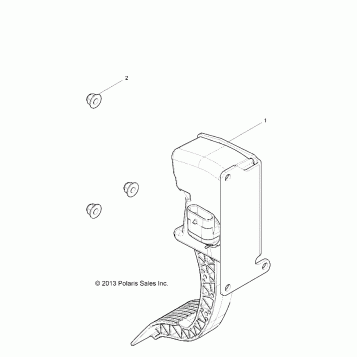 ENGINE, THROTTLE PEDAL - Z16VA87 ALL OPTIONS (49RGRTHROTTLEPEDAL14RZR1000)