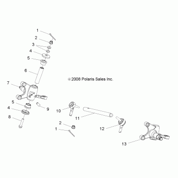STEERING, TIE RODS - Z19YAV17B2/B4 (49RGRTIEROD09RZR170)