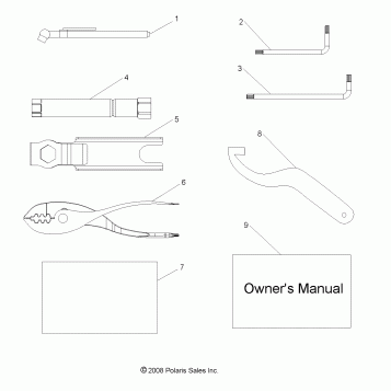 REFERENCES, TOOL KIT and OWNERS MANUALS - R11XH76AW/AZ/XY76AA (49RGRTOOL097004X4)
