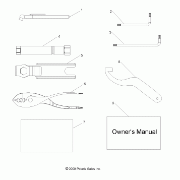 REFERENCES, TOOL KIT and OWNERS MANUAL - R10VH76 ALL OPTIONS/VY76AZ (49RGRTOOL09RZR)
