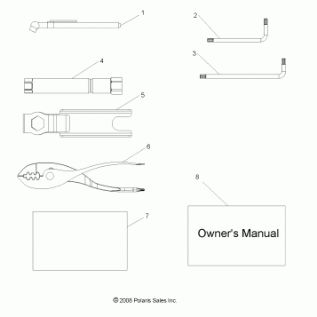 REFERENCES, TOOL KIT and OWNERS MANUAL - R10VH76AB/AO/AQ/AW (49RGRTOOL09RZRI)