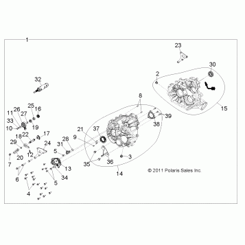 DRIVE TRAIN, MAIN GEARCASE - R12JT87AB/AD/AS/AW/9EAW (49RGRTRANS1332995)