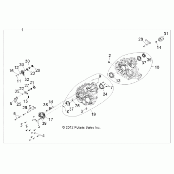 DRIVE TRAIN, MAIN GEARCASE - Z14VH6EAI/6EAW (49RGRTRANS1333084)
