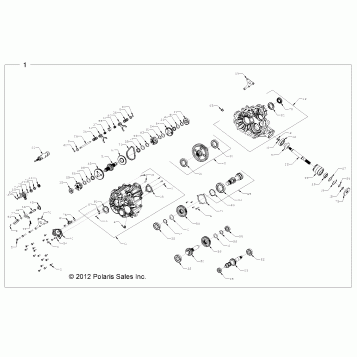 DRIVE TRAIN, MAIN GEARCASE - R13XT9EAL (49RGRTRANS1333162)