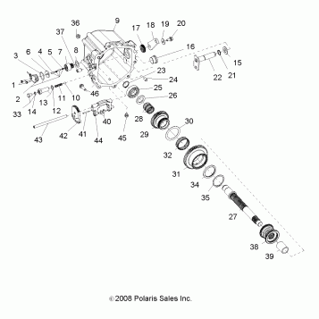 DRIVE TRAIN, MAIN GEARCASE INTERNAL COMPONENTS 2 - R09VH76AX (49RGRTRANSINTL209RZR)