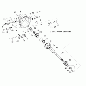 DRIVE TRAIN, MAIN GEARCASE INTERNALS 2 - R12VE76AB/AD/AE/AJ/AO (49RGRTRANSINTL211RZRS)