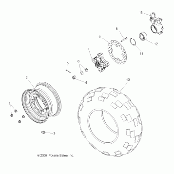 WHEEL, FRONT - R08VH76AD/AG (49RGRWHEELFRT08VISTA)