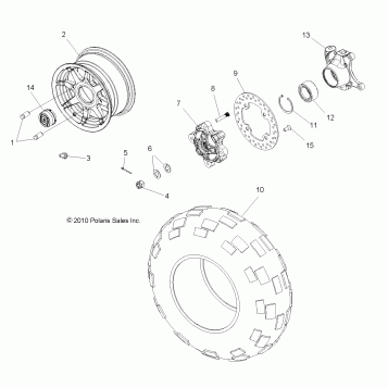 WHEELS, FRONT - R12JT87AB/AD/AS/AW/9EAW (49RGRWHEELFRT11RZR875)