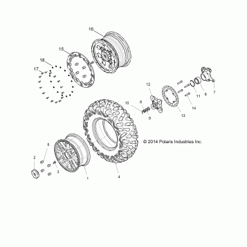 WHEELS, FRONT - Z15VDE99AT/AL/AV/AW/LP/EW/NV/NW/K99AA (49RGRWHEELFRT151000)
