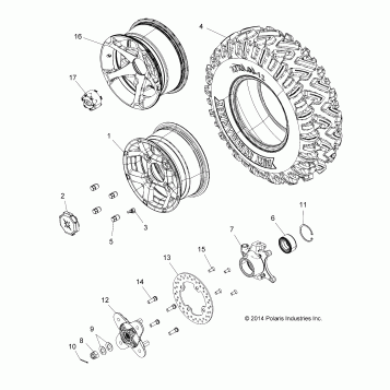 WHEELS, FRONT - Z16VAE87A9/AL/AR/AU/AW (49RGRWHEELFRT15Z900AL)